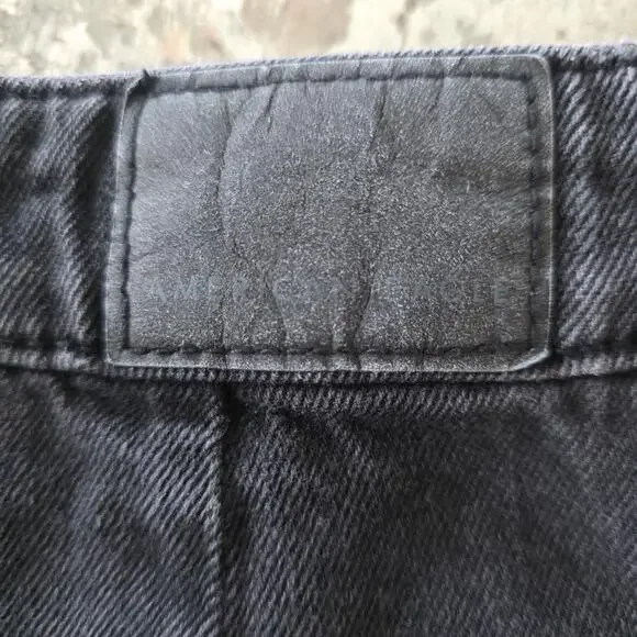 American Eagle Outfitters Black Jean Skirt Women's Size 2 - Picture 3 of 7